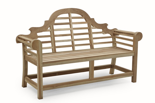 Gartenbank aus Teakholz, 2 Sitzer Gartenbank, Parkbank, Gartenmöbel