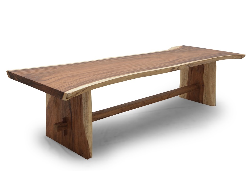 Esstisch Holz Tisch Massivholz Baumstamm Massivholztisch Baumkante