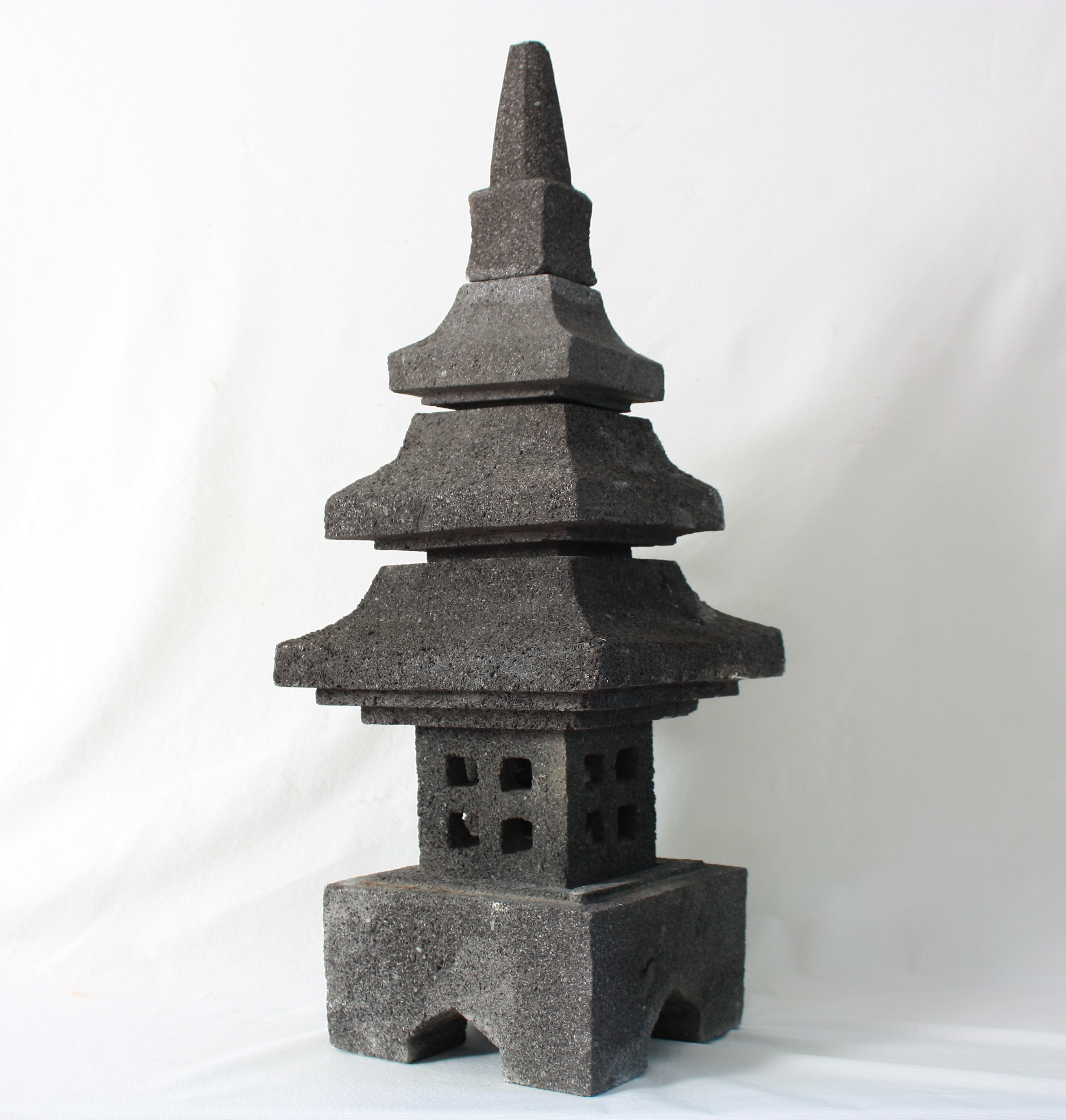 FengShui große Stein Pagode Gartenlaterne 