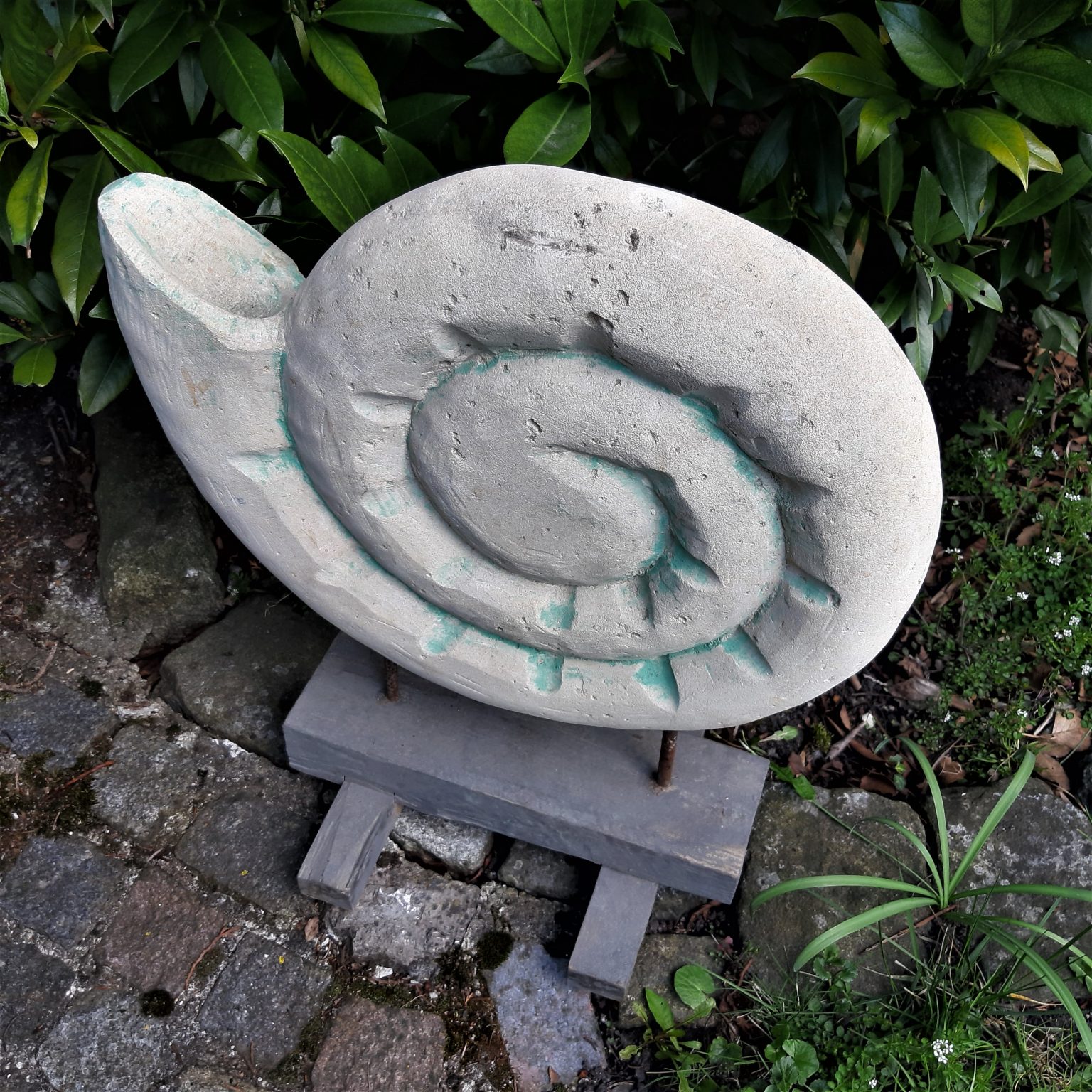 Sandstein Schnecke Steinrelief Skulptur - schönes für menschen
