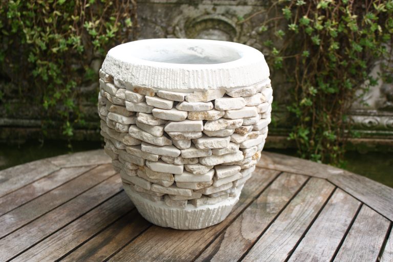 Pflanztopf Blumentopf Steinschale Blumenschale Pflanztrog
