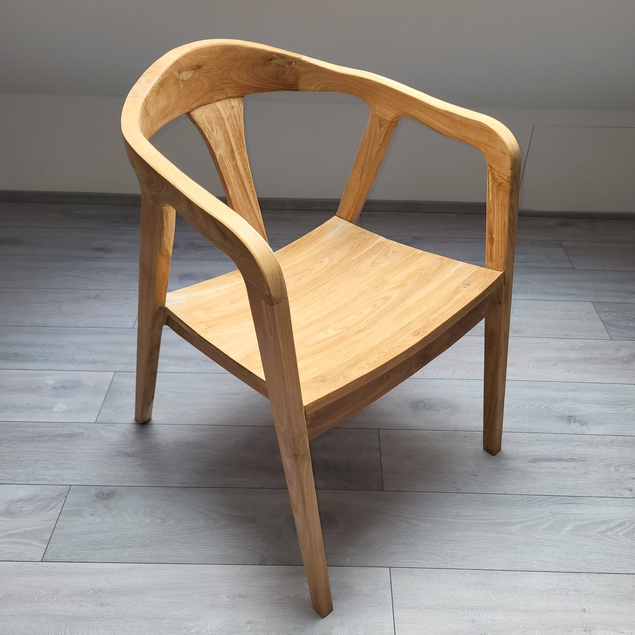 Teak Holzstuhl Armlehnstuhl Mid-Century Stil